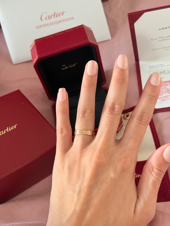 Cartier love ring 49 rose gold - Picture 3 of 4